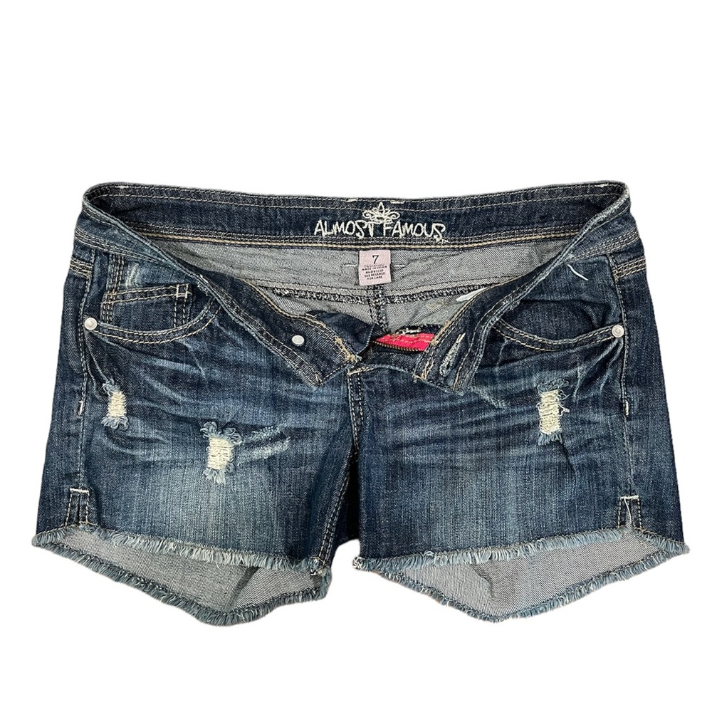 Short Ripped Denim Shorts - Picture 2 of 3
